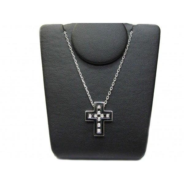 ダミアーニ DAMIANI ベルエポック クロスネックレス XS ブラックダイヤモンド :DA-20032403-NEC-8662:藤野質店