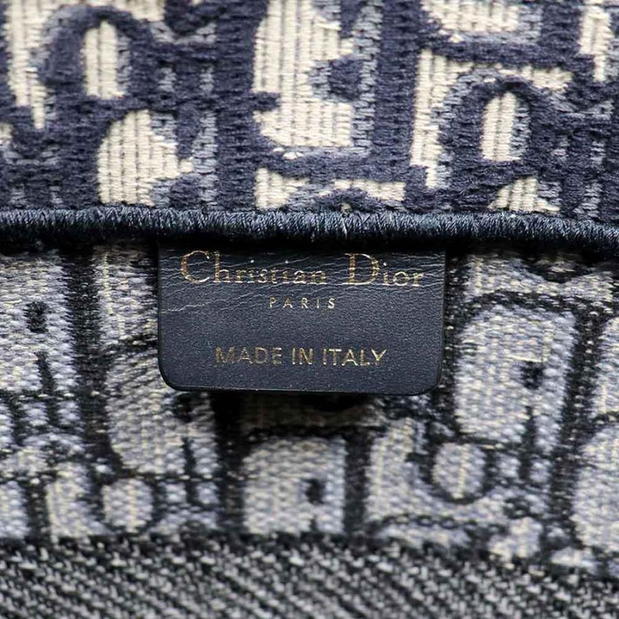 (美品)クリスチャン ディオール Christian Dior ブックトート ミディアム M1296ZRIW-M928 ネイビー 8023