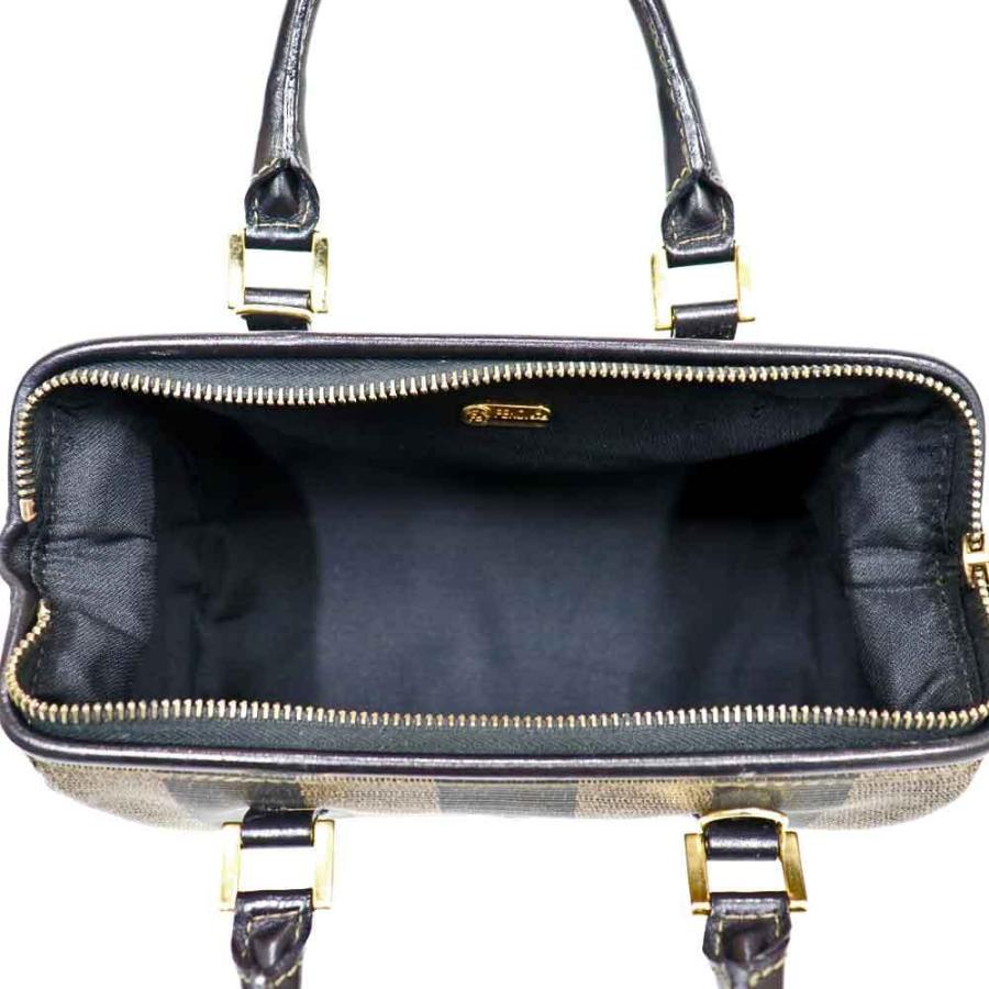 FENDI フェンディ ペカン柄 ミニボストンバッグ ハンドバッグ FENDI フェンディ ペカン柄 ミニボストンバッグ ハンドバッグ