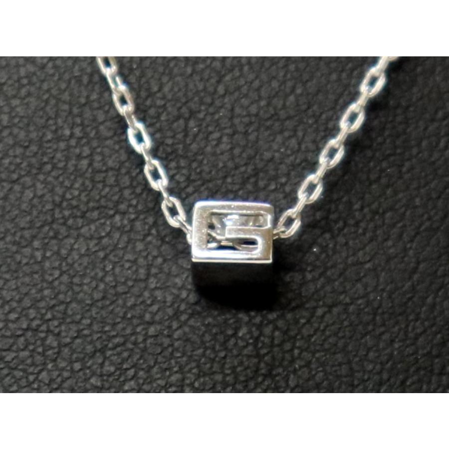 GUCCI グッチ Gキューブダイヤネックレス K18ホワイトゴールド GUCCI グッチ Gキューブダイヤネックレス K18ホワイトゴールド