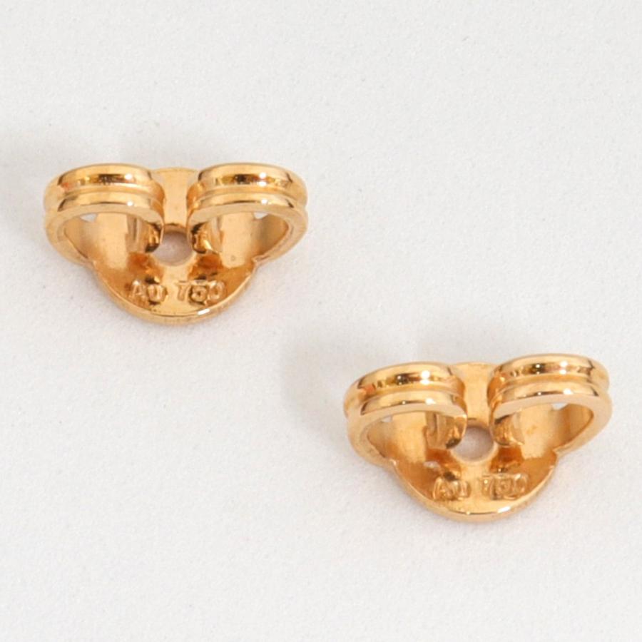 グッチK18ピアス GUCCI （新品仕上げ済）グッチ フローラ ピアス K18 PG × ルビー