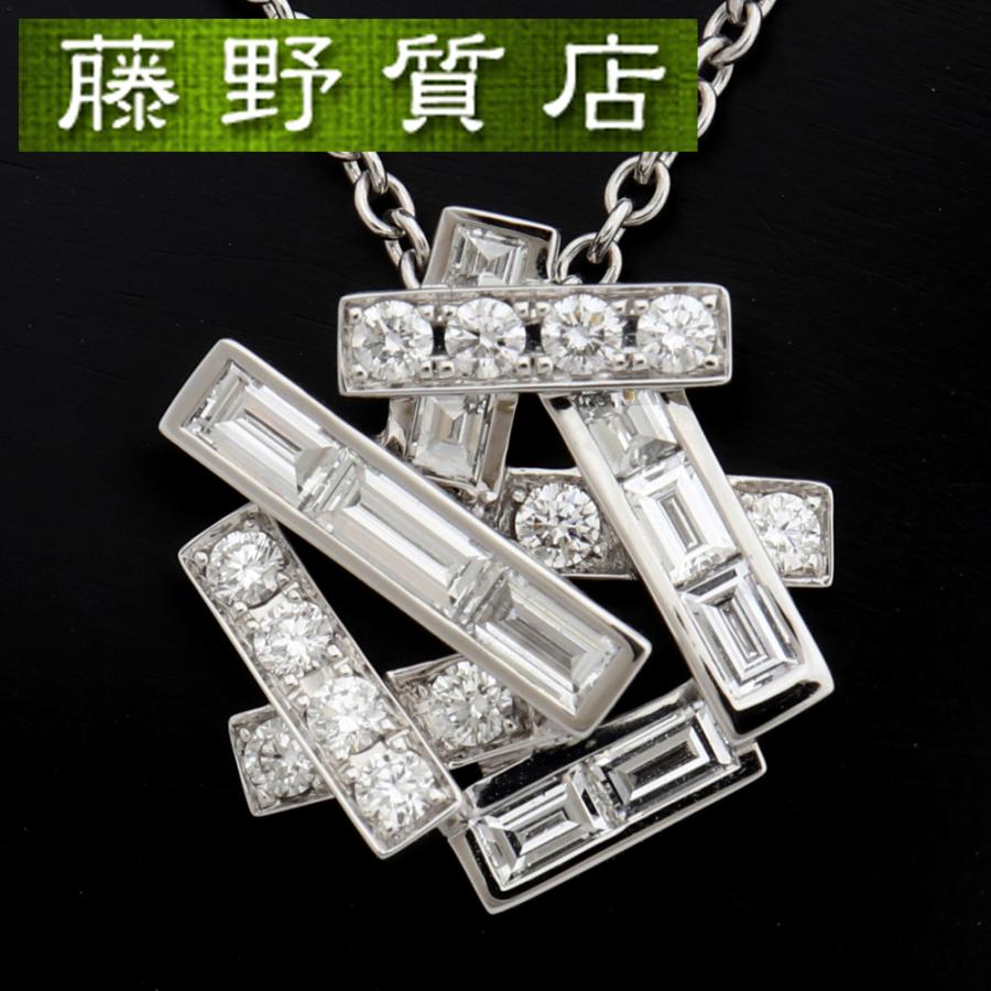 美品)グラフ GRAFF スレッドダイヤネックレス K18 WG × ダイヤ 美品)グラフ GRAFF スレッドダイヤネックレス K18 WG × ダイヤ