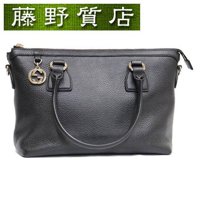 GUCCI (美品)グッチ 2way トート バッグ インターロッキングG GUCCI (美品)グッチ 2way トート バッグ インターロッキングG