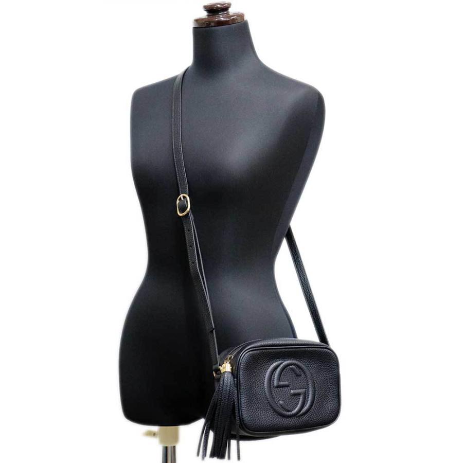 GUCCIショルダーバッグGG柄ブラックゴールド金具 GUCCIショルダーバッグGG柄ブラックゴールド金具