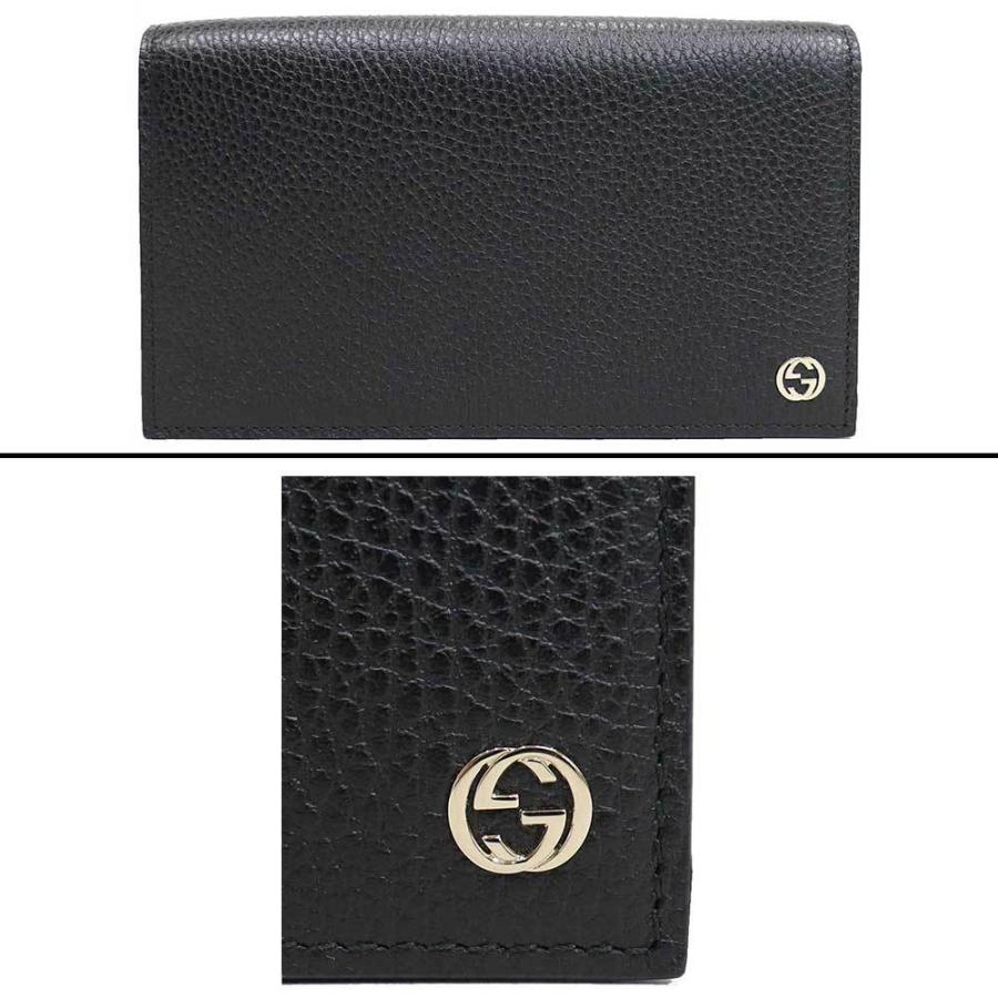 GUCCI (未使用品) グッチ 2Wayチェーンウォレット レザー 黒