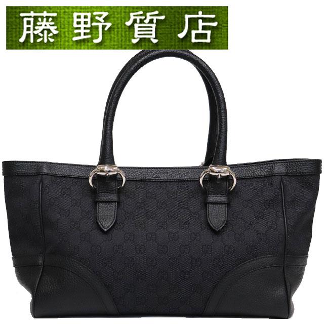 GG (美品)グッチ GUCCI GGショルダートート 289716 黒 ブラック