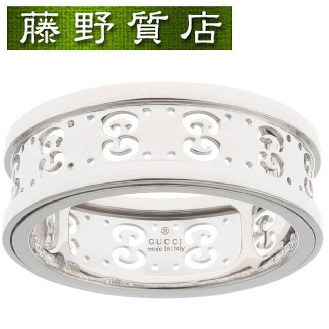GG (新品仕上げ済) グッチ GUCCI スクロール ロゴ リング #13 約 12号 