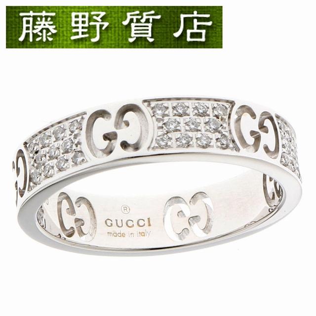 美品) グッチ GUCCI GG アイコン リング スターダスト パヴェダイヤ