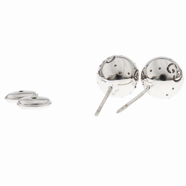 GUCCI GGロゴスタッドピアス GG （新品仕上げ済）グッチ GUCCI ブラックGGロゴチャーム