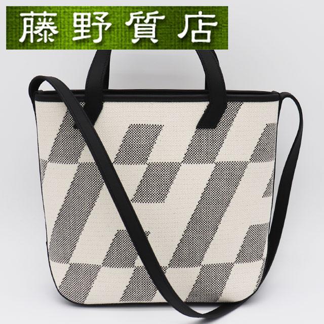 HERMES（エルメス） アンビエPM トワル スイフト エクリュ ブラック B
