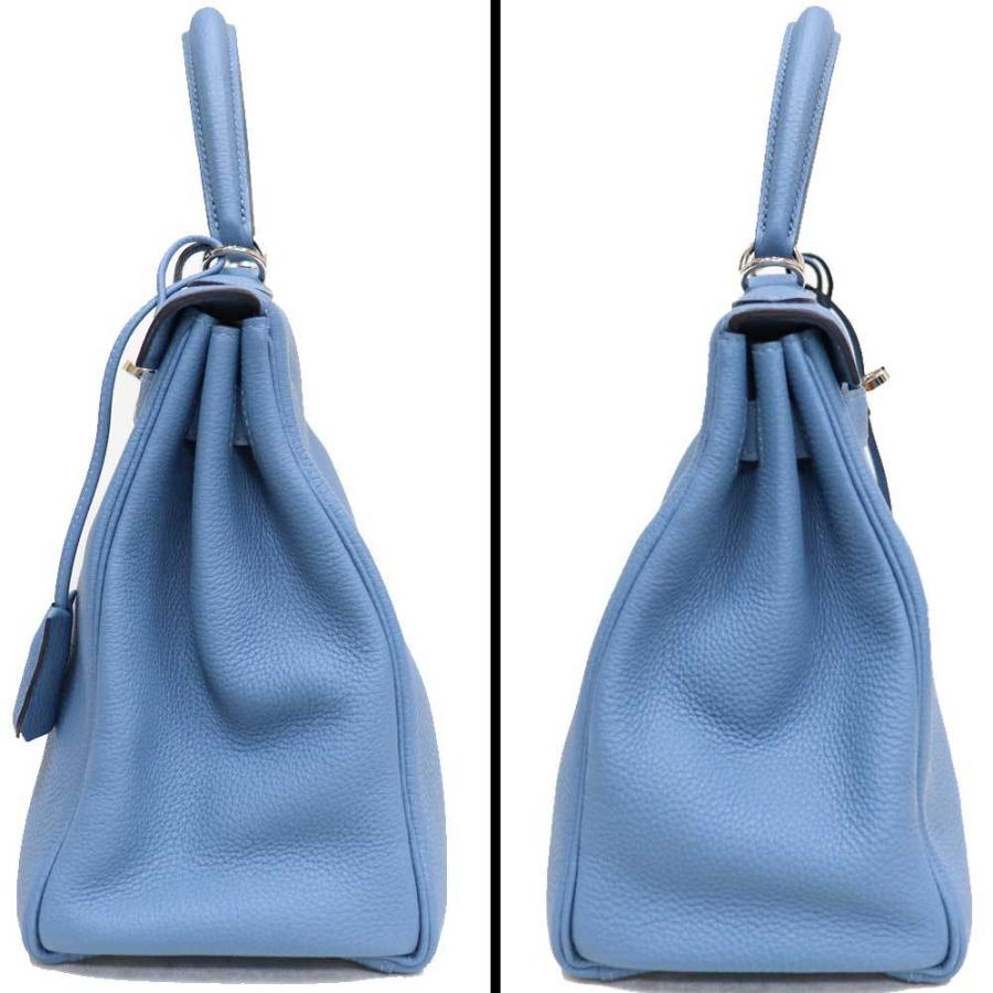 Kelly （美品）エルメス HERMES ケリー28 KELLY 内縫い アズール