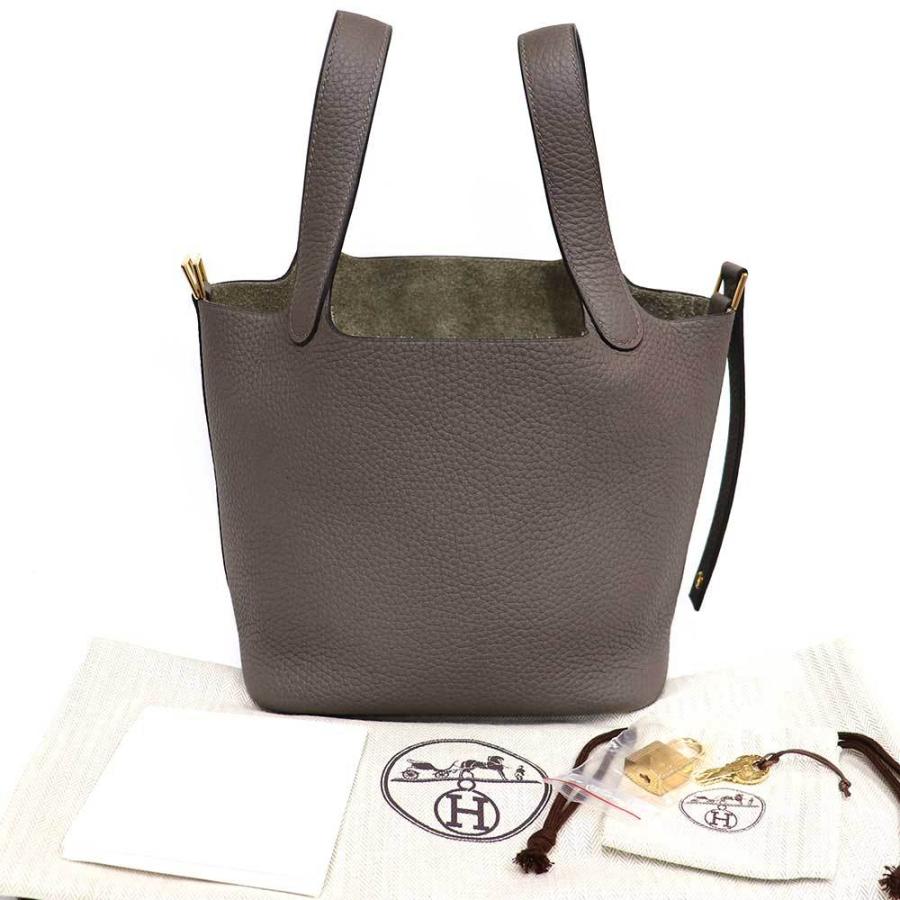 リクエスト商品★エルメス ピコタンロックMM エタン D刻印 ゴールド金具 エルメス ピコタンロック PM ゴールド トリヨンクレマンス