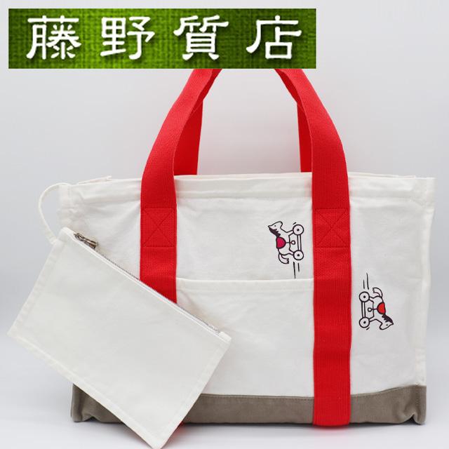 HERMES（エルメス） アダダ マザーズ バッグ 白 オレンジ キャンバス