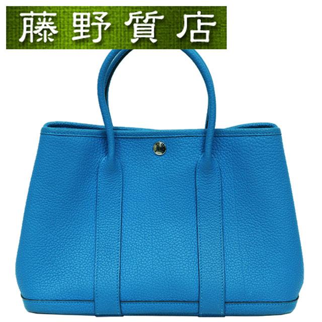 ガーデンパーティー エルメス HERMES ガーデンパーティTPM 30 ブルー