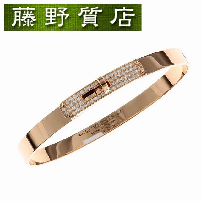 新品仕上げ済 エルメス Hermes ケリー ダイヤモンド ブレスレット St バングル K18 Pg ダイヤ 0 36ct 8715 He 8715 藤野質店 Y Shop 通販 Yahoo ショッピング