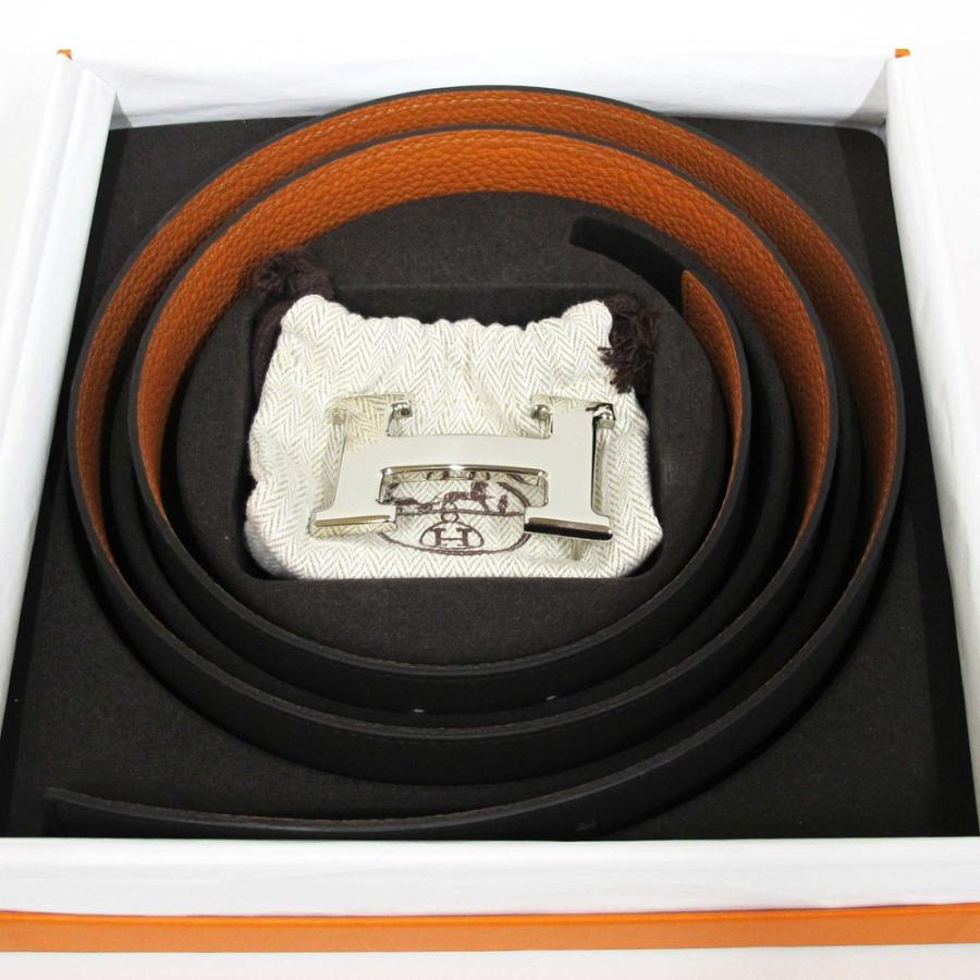 新品) エルメス HERMES コンスタンスベルト Hベルト #95 こげ茶