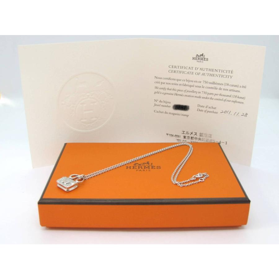 HERMES エルメス HERMES コンスタンスネックレス WG ダイヤ 8497