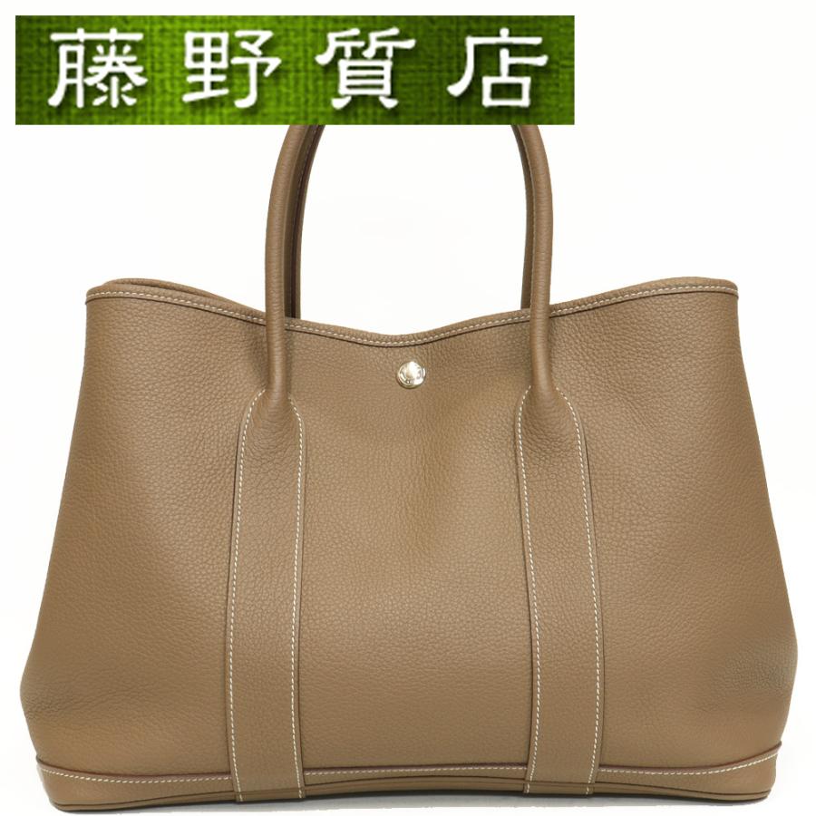 エルメス Hermes ガーデンパーティ Pm エトープ エトゥープ ネゴンダ シルバー金具 A刻印 2017年 ジャパンタグ 8061 He Grdnpmet 8061 藤野質店 Y Shop 通販 Yahoo ショッピング