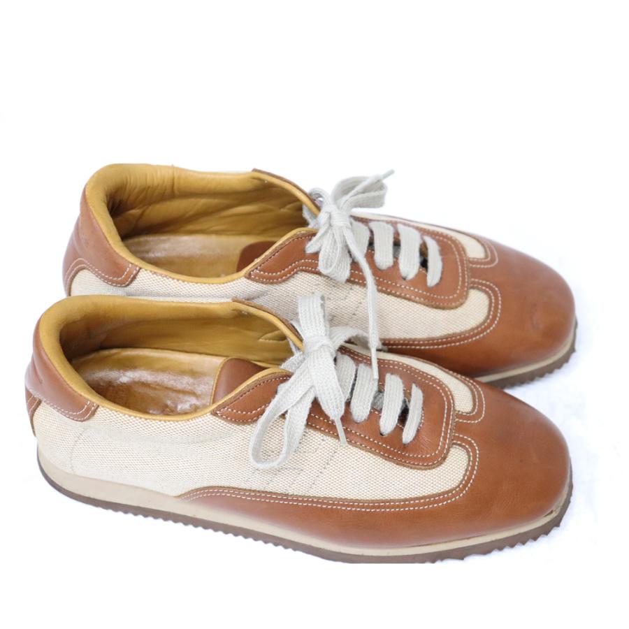 エルメスレディースシューズ HERMES エルメス レディース スニーカー ＃38 靴 シューズ レザー