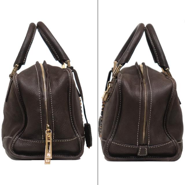 良品 LOEWE ロエベ アマソナ 36 ハンドバッグ バイカラー ブラウン LOEWE ロエベ ハンドバッグ アマソナ36/AMAZONA 36 レザー