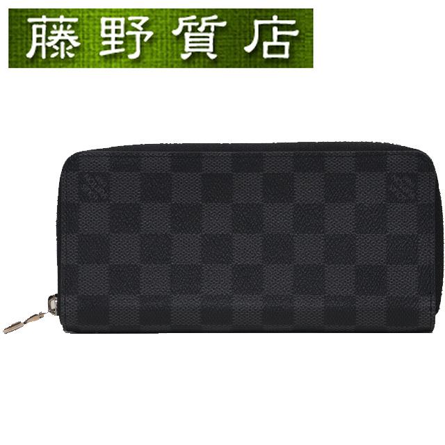 ルイヴィトン ダミエ グラフィット ジッピーウォレット ヴェルティカル 長財布 ジッピー・ウォレット （美品）ルイヴィトン LOUIS VUITTON ジッピー