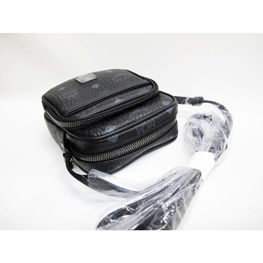 MCM（エムシーエム） 斜め掛けショルダーバッグ PVC 黒 BK001 8326
