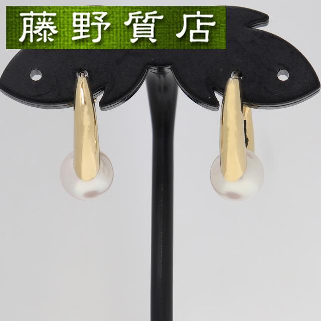 MIKIMOTO (新品仕上げ済)ミキモト パール フープ ピアス K18 MIKIMOTO (新品仕上げ済)ミキモト パール フープ ピアス K18