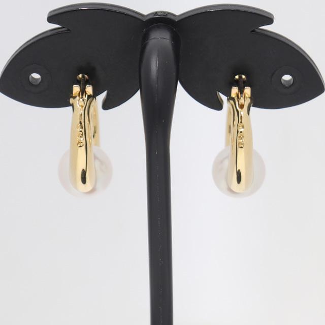 MIKIMOTO (新品仕上げ済)ミキモト パール フープ ピアス K18 MIKIMOTO (新品仕上げ済)ミキモト パール フープ ピアス K18
