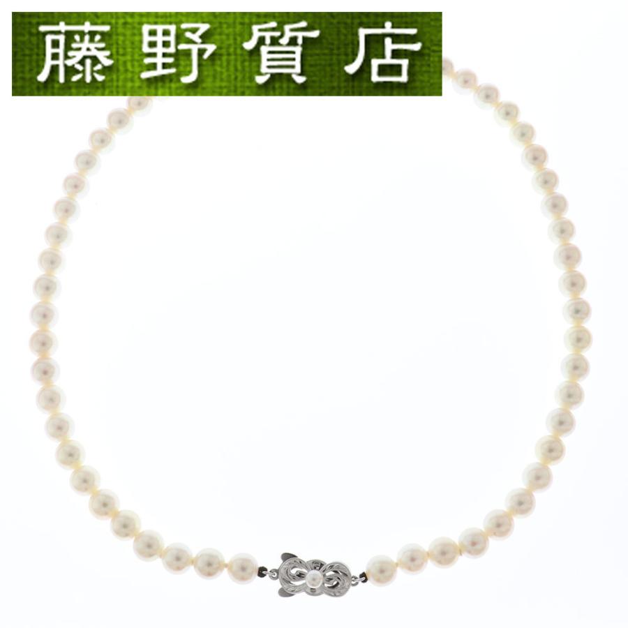 新品仕上げ済)ミキモト MIKIMOTO パール ネックレス K18 ホワイト