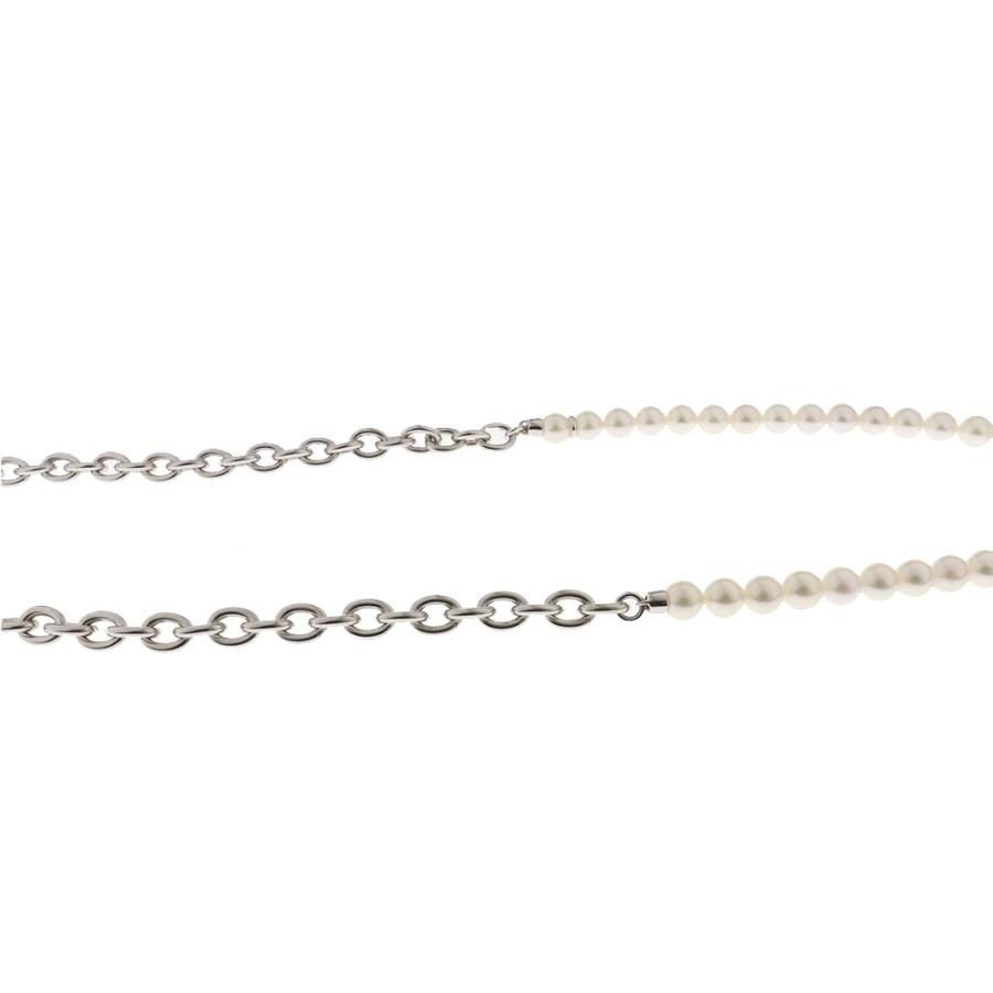MIKIMOTO (美品)ミキモト パール ネックレス Ag925 シルバー MIKIMOTO (美品)ミキモト パール ネックレス Ag925 シルバー