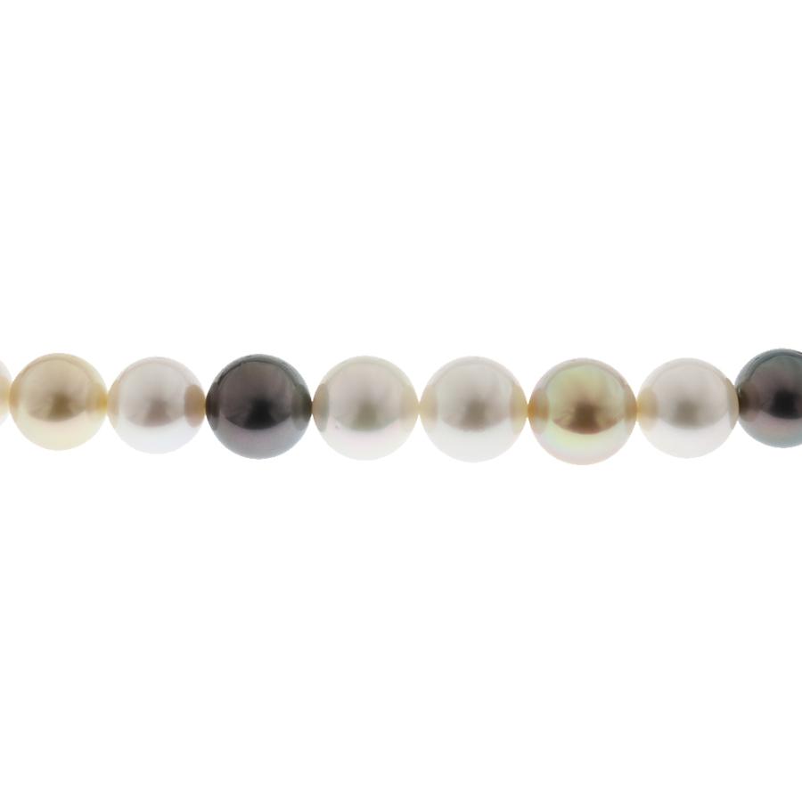 MIKIMOTO (美品)ミキモト マルチカラー パール ネックレス K18 MIKIMOTO (美品)ミキモト マルチカラー パール ネックレス K18