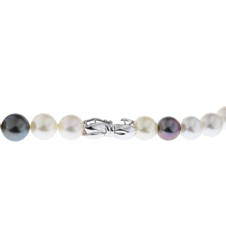 MIKIMOTO (美品)ミキモト マルチカラー パール ネックレス K18 MIKIMOTO (美品)ミキモト マルチカラー パール ネックレス K18