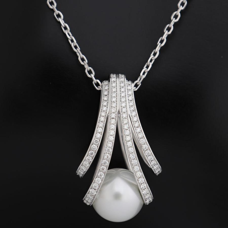 MIKIMOTO (新品仕上げ済)ミキモト パール ダイヤ ネックレス MIKIMOTO (新品仕上げ済)ミキモト パール ダイヤ ネックレス