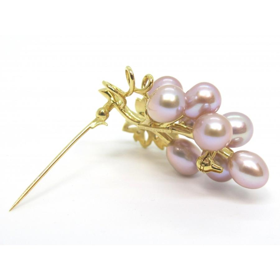 MIKIMOTO ミキモト MIKIMOTO パールダイヤ葡萄ブローチ K18 MIKIMOTO ミキモト MIKIMOTO パールダイヤ葡萄ブローチ K18
