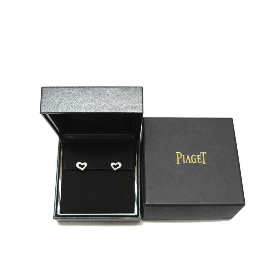 PIAGET ピアジェ ライムライトハートピアス WG×ダイヤ 8518 : 藤野質店
