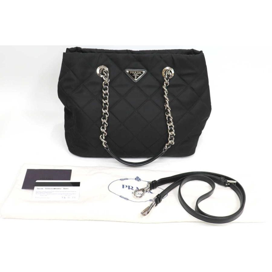 PRADA（プラダ） 2wayショルダーバッグ ナイロンキルティング 黒