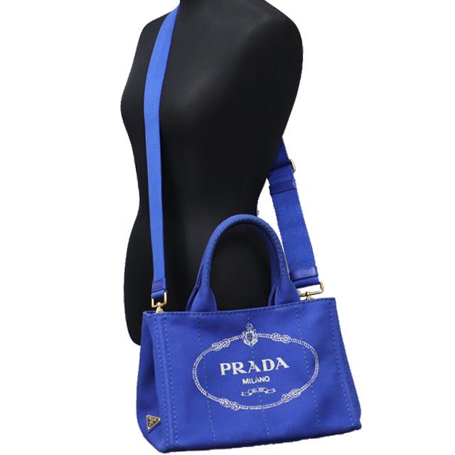 CANAPA プラダ PRADA カナパ 2way バッグ 1BG439 青 キャンバス CANAPA プラダ PRADA カナパ 2way バッグ 1BG439 青 キャンバス