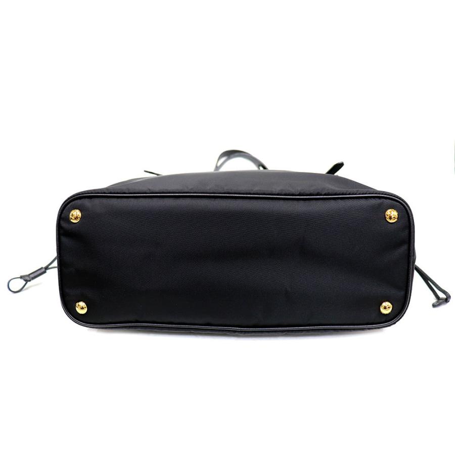 PRADA (美品) プラダ トート バッグ ショルダー 黒 ブラック