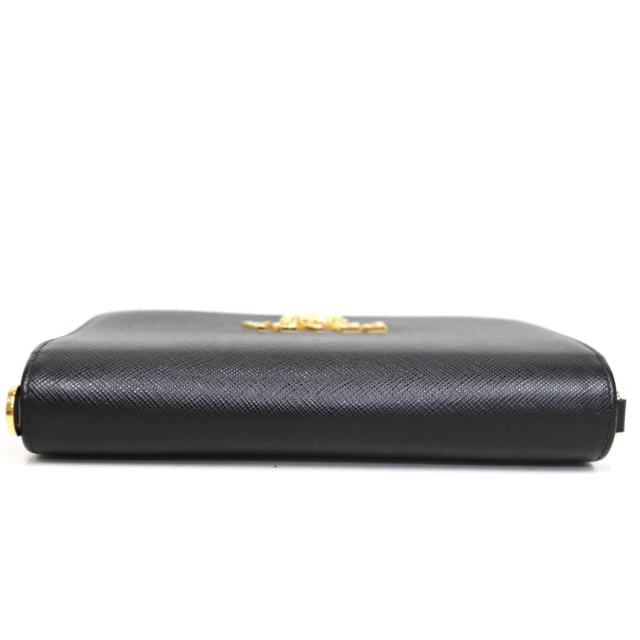 PRADA プラダ チェーンウォレット 財布 サフィアーノ 黒 NERO PRADA プラダ チェーンウォレット 財布 サフィアーノ 黒 NERO