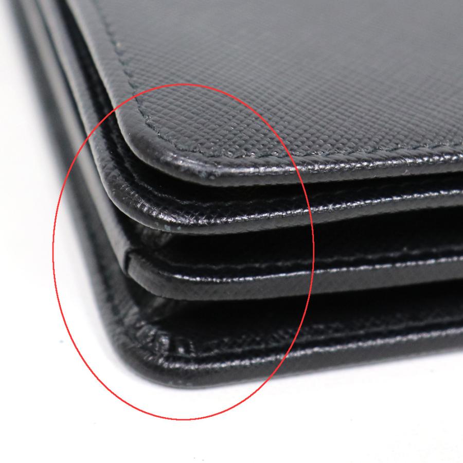 PRADA プラダ チェーンウォレット 財布 サフィアーノ 黒 NERO PRADA プラダ チェーンウォレット 財布 サフィアーノ 黒 NERO
