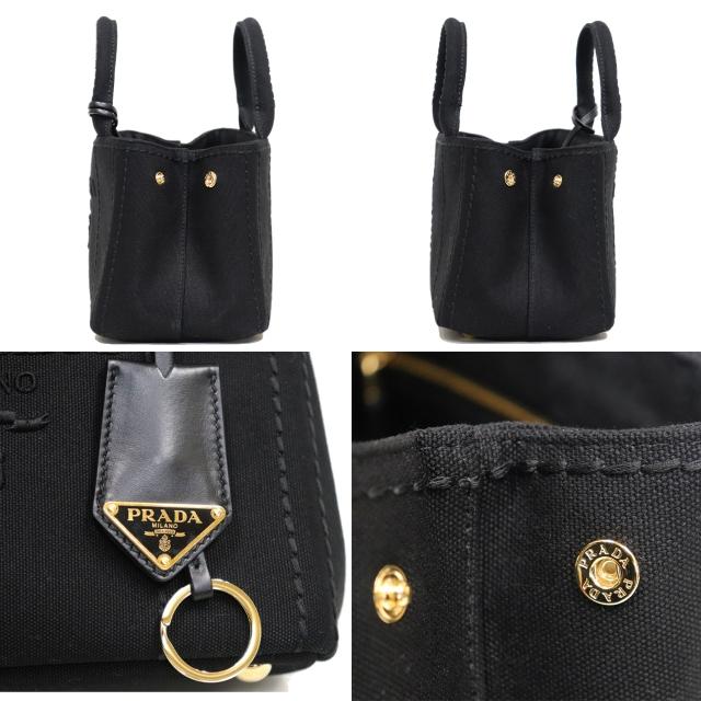 PRADA ブラック ハンドバッグ ショルダーストラップ　キャンバス　カナパ 楽天市場】PRADA プラダ ショルダーバッグ CANAPA カナパ 1BG439