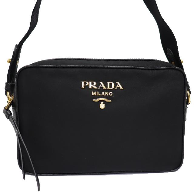 PRADA (美品)プラダ ナイロン ショルダー バック 斜め掛け 黒 PRADA (美品)プラダ ナイロン ショルダー バック 斜め掛け 黒