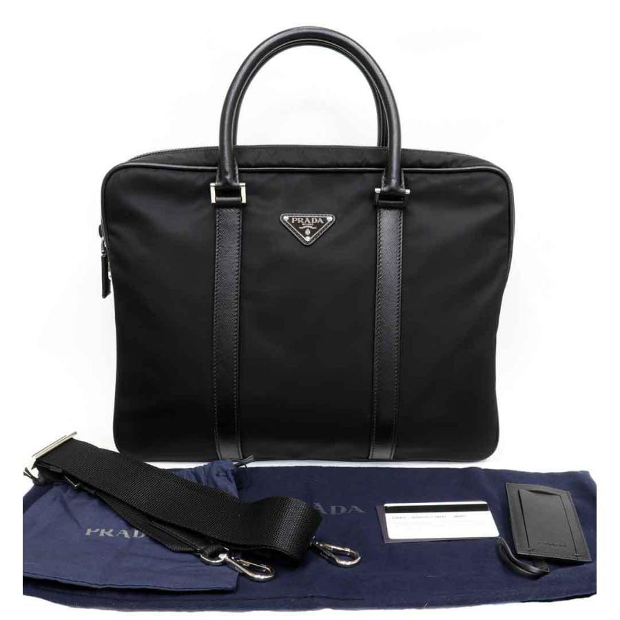 PRADA（プラダ） (美品)プラダ ブリーフケース 書類かばん 2Way 斜め