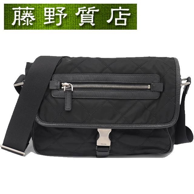 PRADA（プラダ） ショルダーバッグ ナイロン ブラック シルバー金具