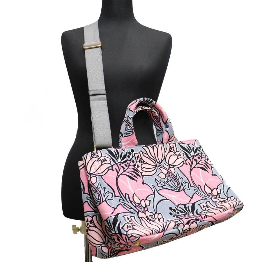 （未使用品） プラダ PRADA  2way カナパ トート バッグ GM ショルダー  キャンバス 花 フラワー ピンク系 ストラップ カード B2642B 8087 楽天市場】【未使用品】 プラダ PRADA 2way カナパ トート バッグ GM