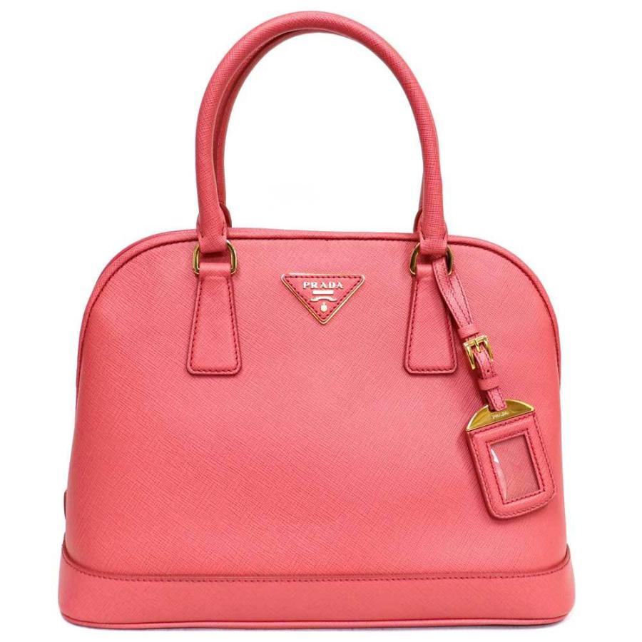 美品）プラダ PRADA 2wayハンドバッグ レザー ピンク ゴールド金具  