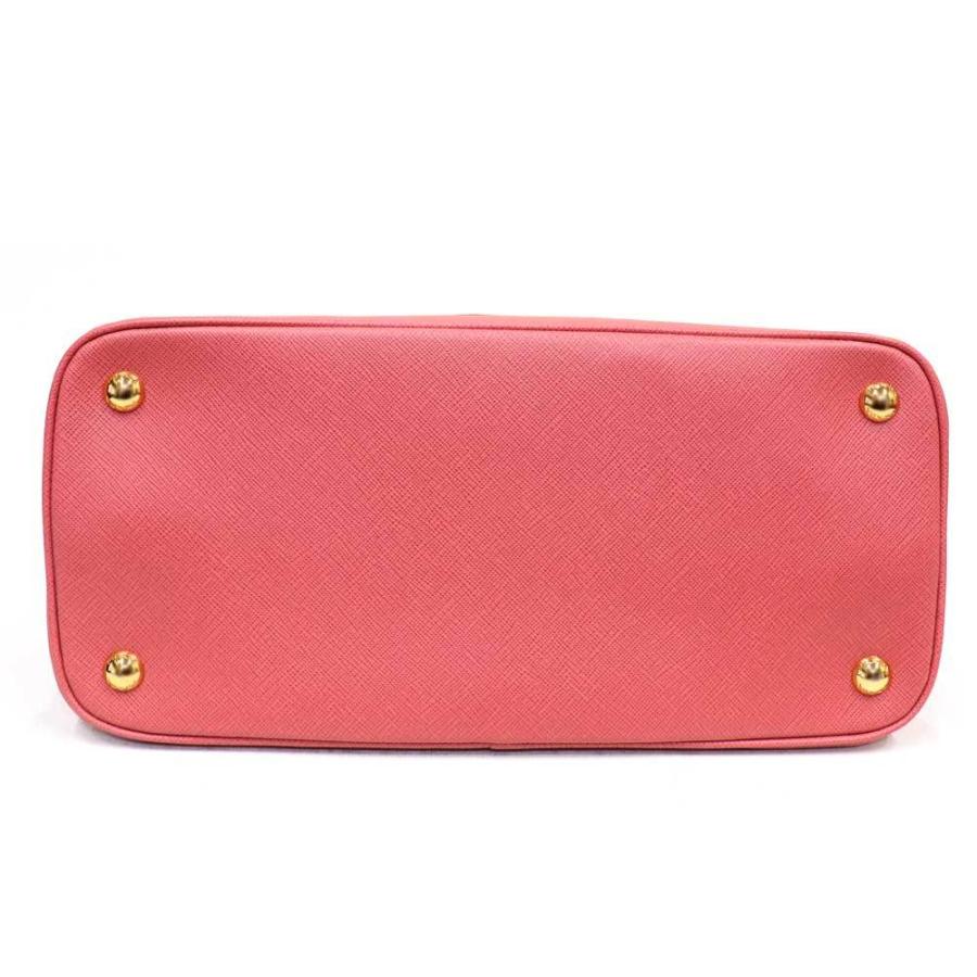 美品）プラダ PRADA 2wayハンドバッグ レザー ピンク ゴールド金具  