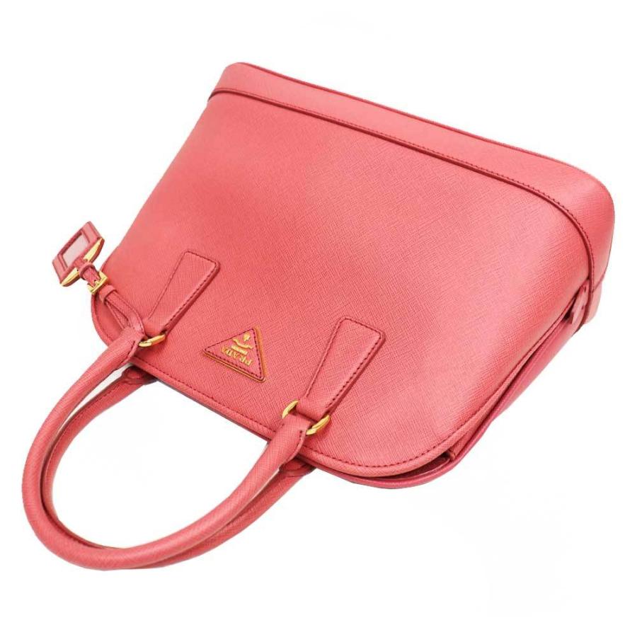 美品）プラダ PRADA 2wayハンドバッグ レザー ピンク ゴールド金具  