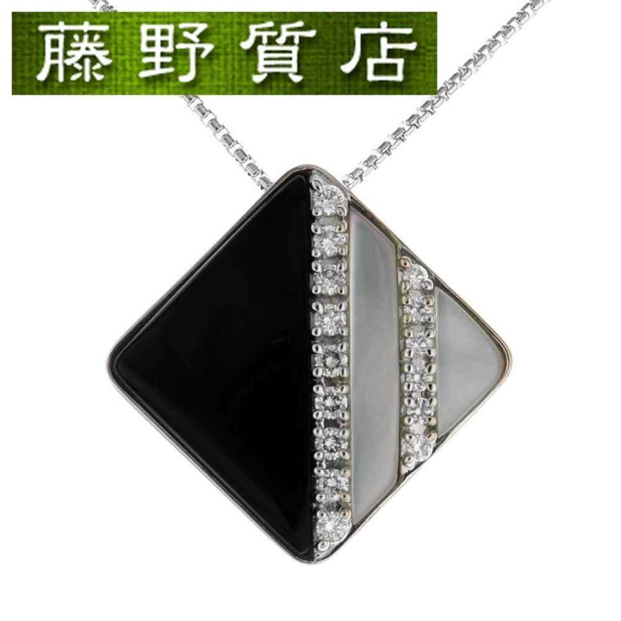 TASAKI タサキ 田崎 オニキスダイヤネックレス ペンダント K18