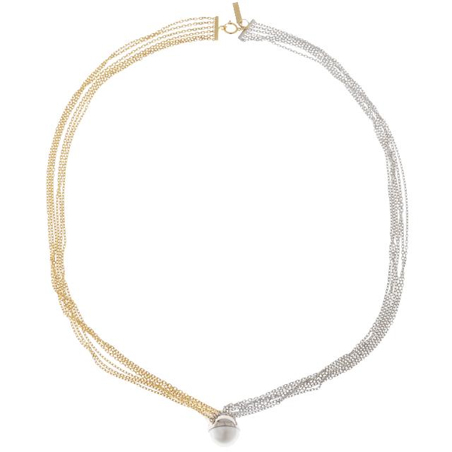 TASAKI (新品仕上げ済）タサキ 田崎 M/G パール ネックレス K18